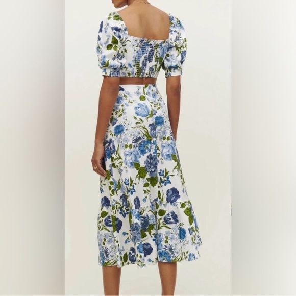 NWOT REFORMATION Sunnie Lucca Floral Skirt set Two Piece sz 2 - Picture 3 of 12